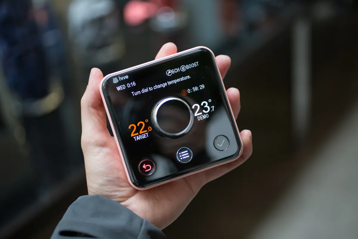 Hive smart thermostat product visual